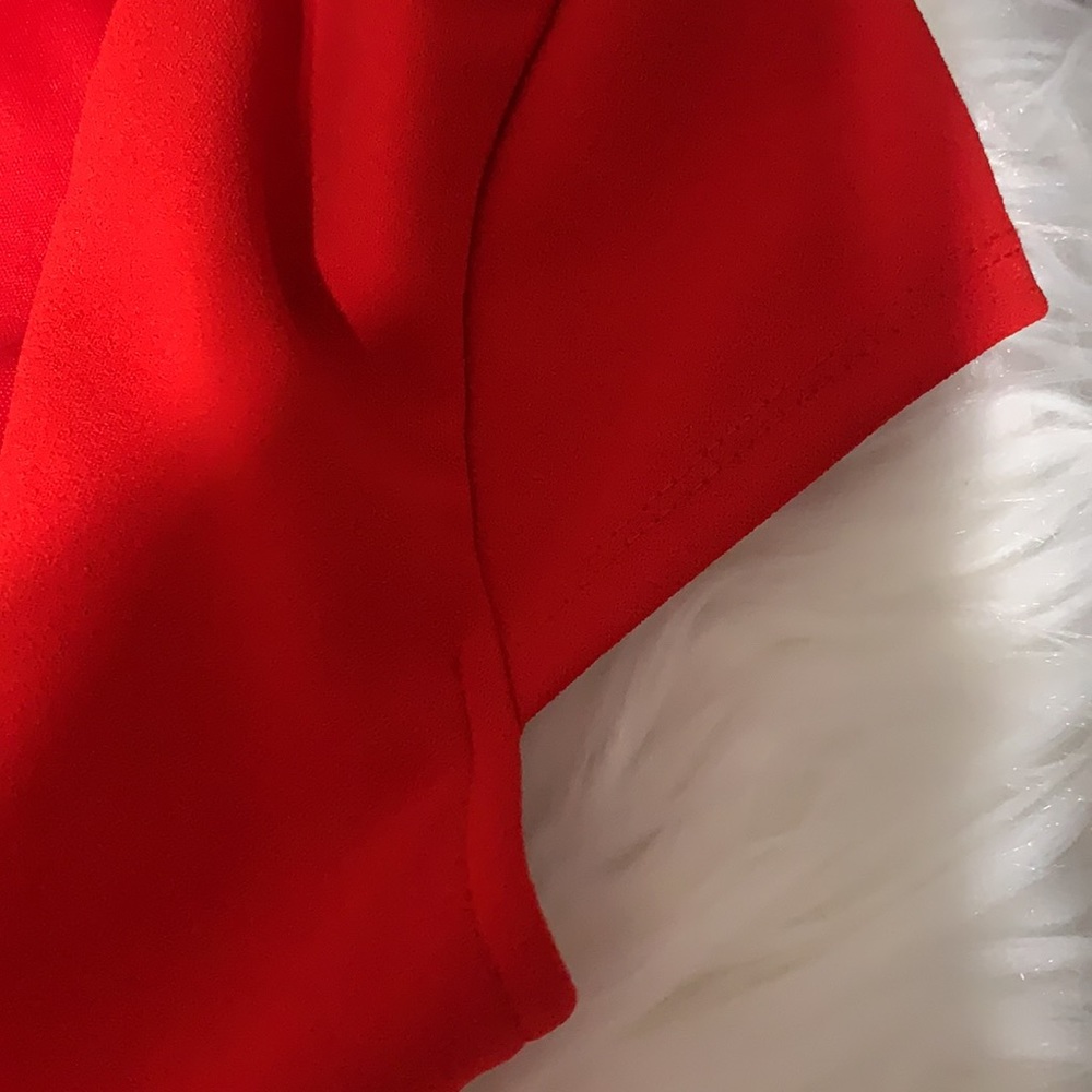 🆕B DARLIN Womens Red Short Sleeve Dress - Picture 8 of 13